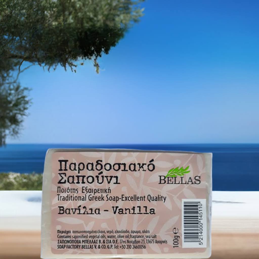 Vanille olijfoliezeep uit Kreta